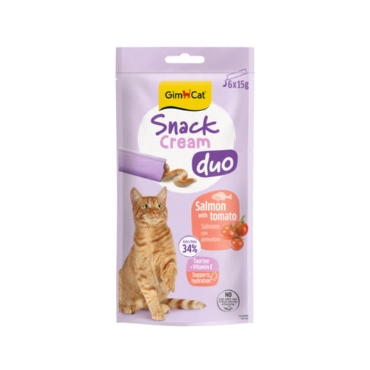 Gimborn GimCat Cream Duo Salmone e Pomodoro 6x15g Snack per Gatti