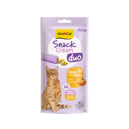 Gimborn GimCat Cream Duo Pollo e Zucca 6x15g Snack per Gatti