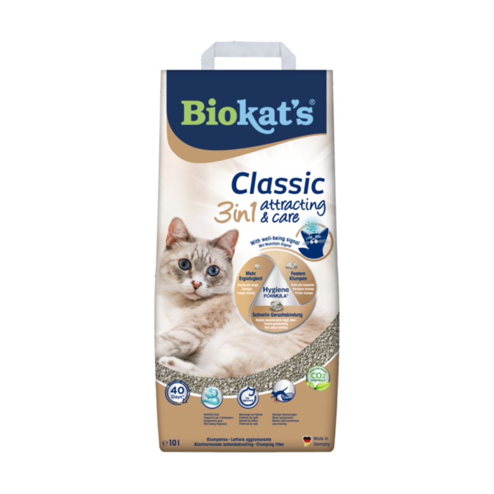 BioKat's Classic 3in1 Attracting & Care 10l Lettiera per Gatti