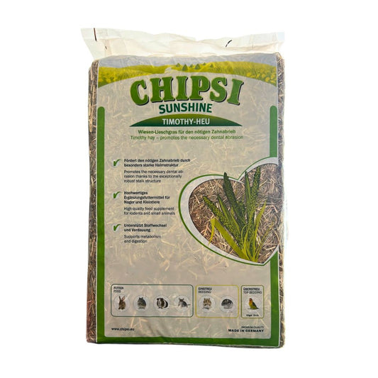 Chipsi Sunshine Fieno Timothy per Roditori ed Uccelli Confezione da 800g