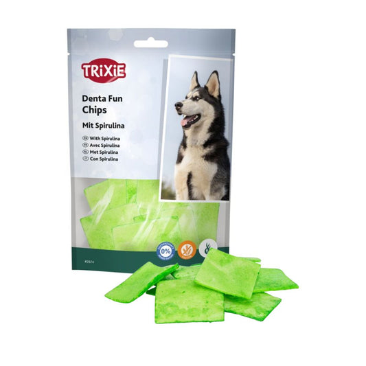 Trixie Denta Fun Chips Con Spirulina Snack Cani 100g