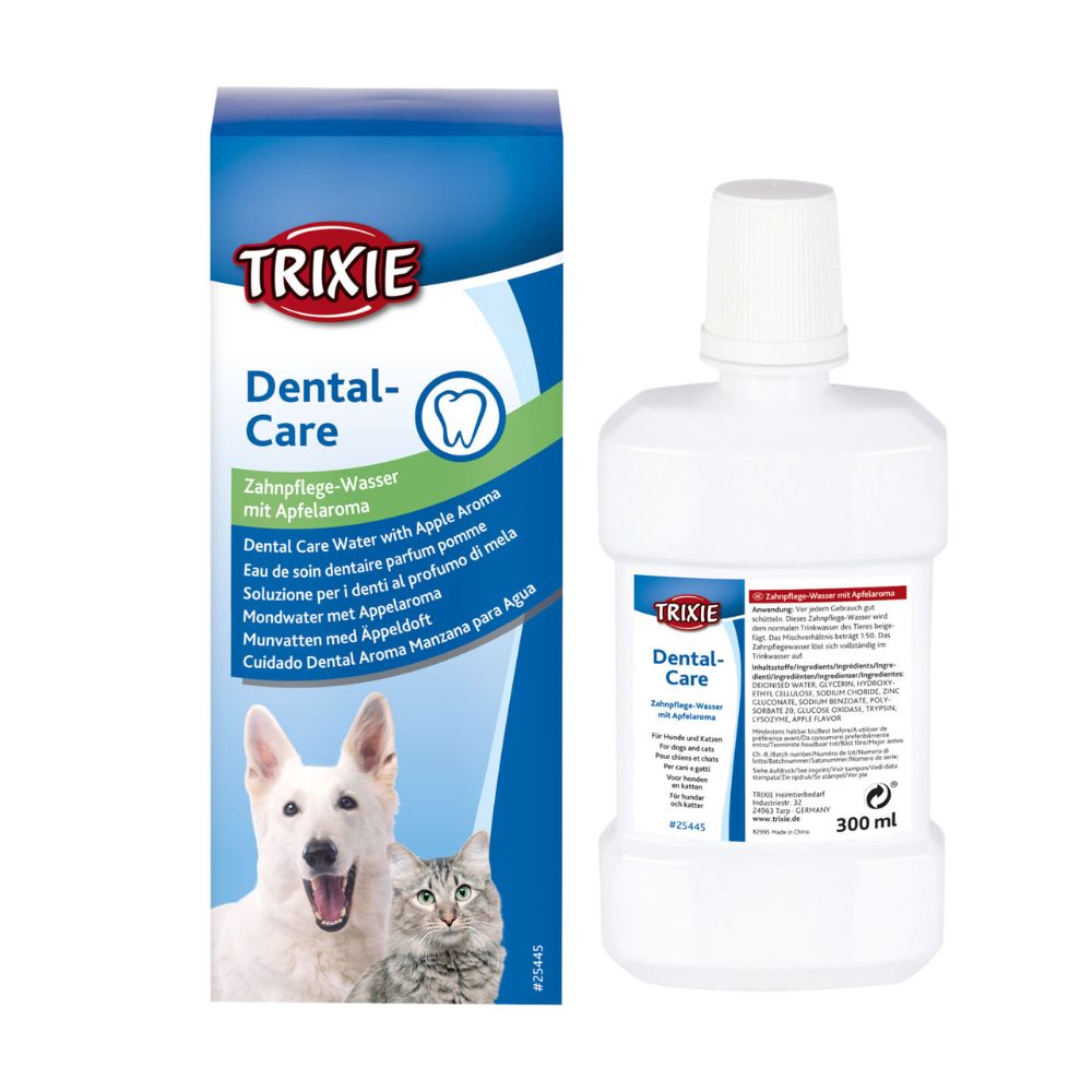 Trixie Soluzione per l'igiene dentale al profumo di mela per Cani e Gatti 300ml