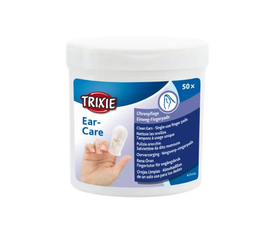 Trixie Salviette da Dito Monouso Per Pulizia Orecchie 50pz - Animaliapet