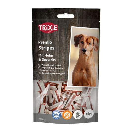 Trixie Premio Stripes con Pollo e Merluzzo Snack per Cani 75g