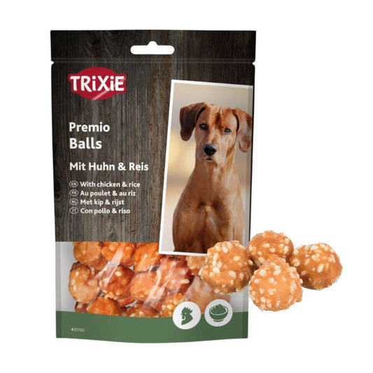 Trixie Premio Balls con Pollo e riso 80g Snack per Cani