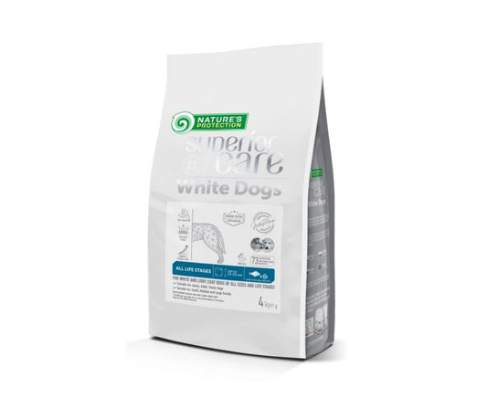 Nature's Protection White Dogs Pesce Bianco Adult 4kg All Sizes and Life Stages Crocchette Cani Nature's Protection