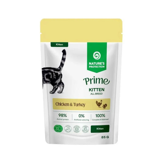 Nature's Protection Prime Kitten Pollo e Tacchino 85g Bustina per Gattini
