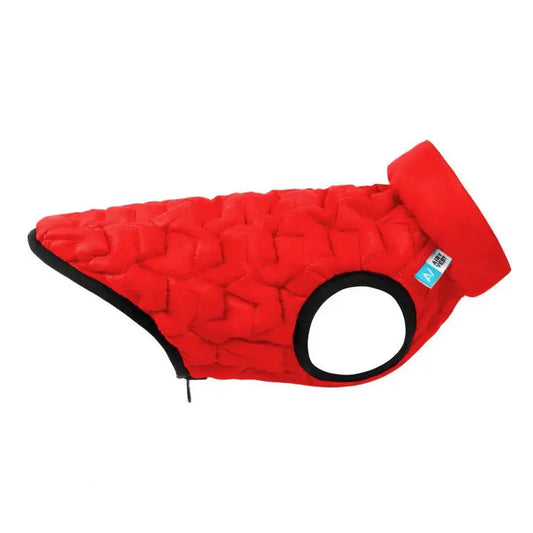 AiryVest Uni Piumino Elastic Revers Rosso/Nero L55 cm per Cani - Animaliapet