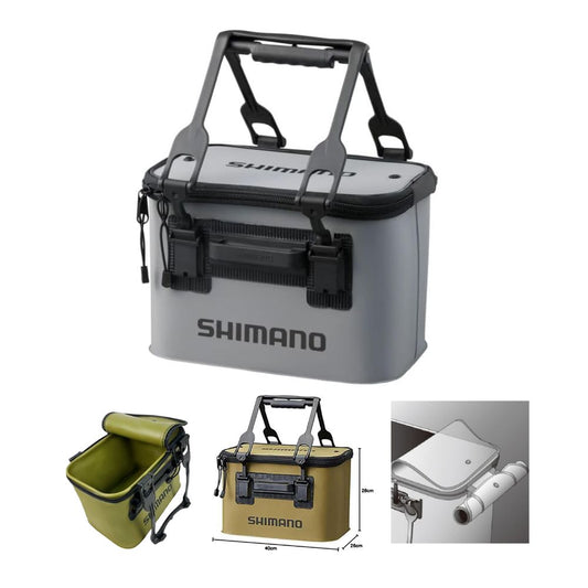 Shimano Borsa Buckan EV BK-016Q Grigio 26x40x28cm Borsa Accessori per la Pesca