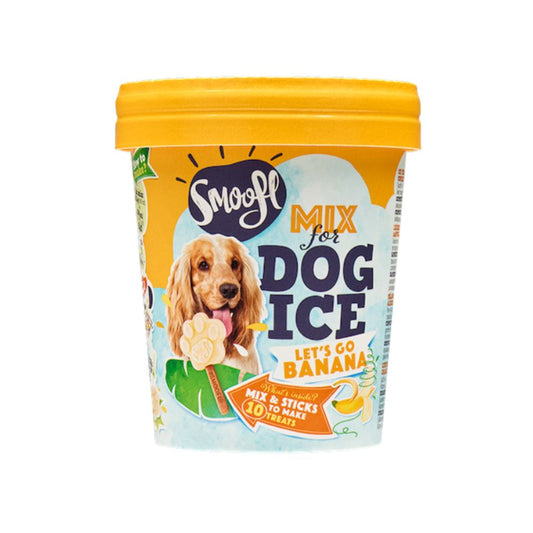 Smoofl Dog Ice Banana Miscela per Gelato Cani Gusto Banana Snack Cani
