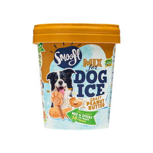 Smoofl Dog Ice Banana Miscela per Gelato Cani Gusto Burro d'Arachidi Snack Cani