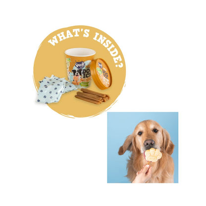 Smoofl Dog Ice Banana Miscela per Gelato Cani Gusto Burro d'Arachidi Snack Cani