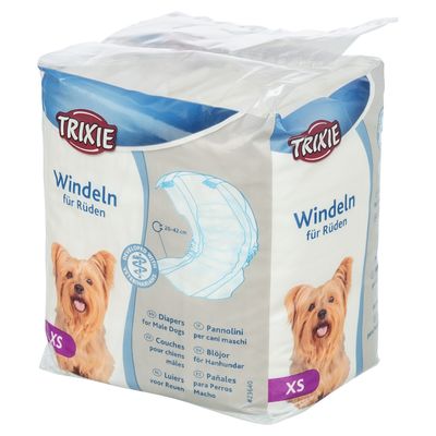 Trixie Pannolini a Fascia Per Cani Maschi XS 12Pz