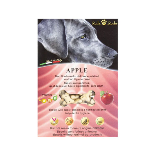 Rolls Rocky Fruity Mela Biscotti per Cani 300g Snack per Cani
