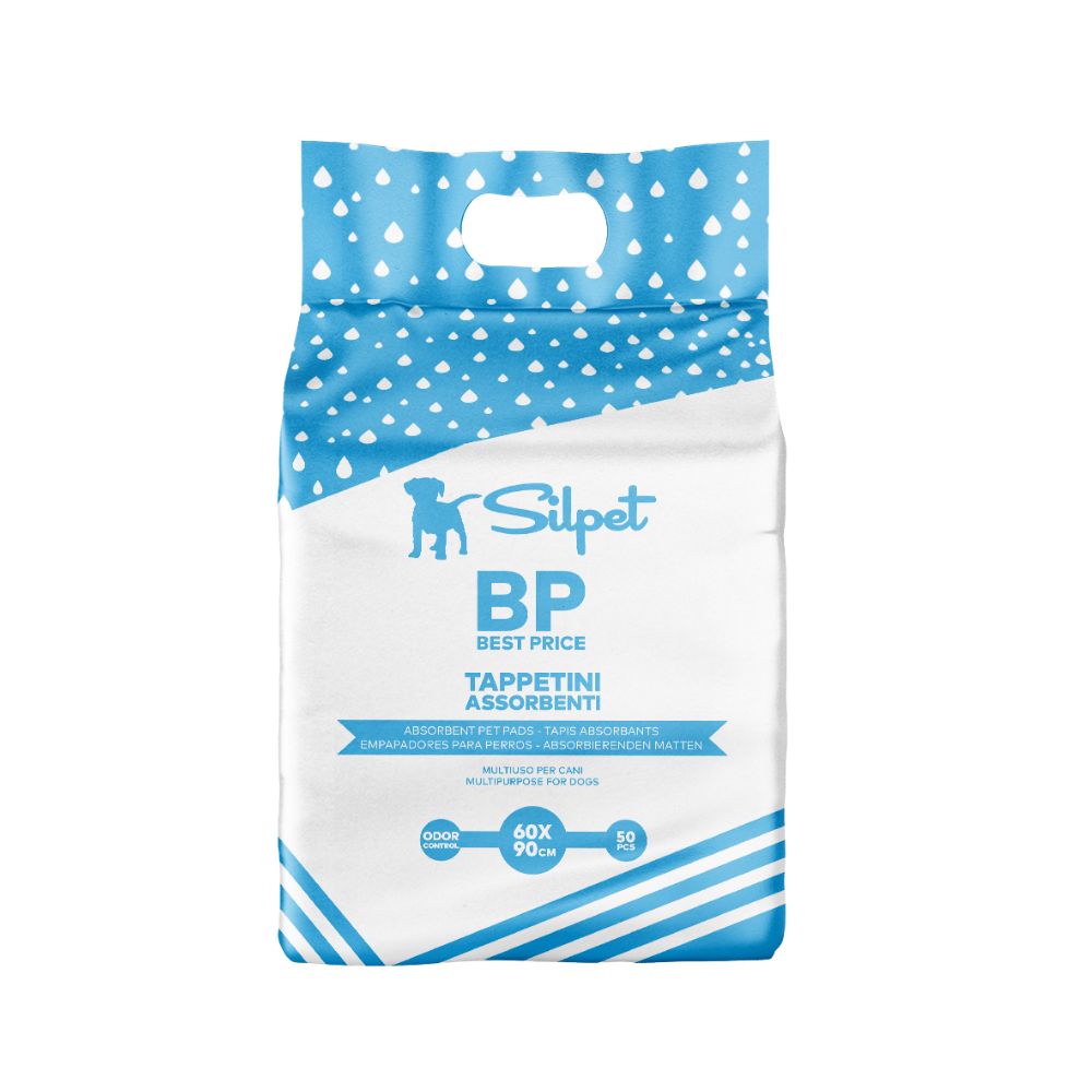 Silpet Best Price Tappetini Assorbenti 60x90cm 50pz Tappetini Igienici per Cani