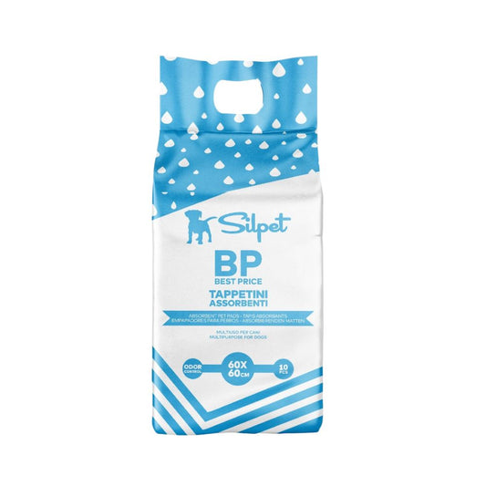 Silpet Best Price Tappetini Assorbenti 60x60cm 10pz Tappetini Igienici per Cani