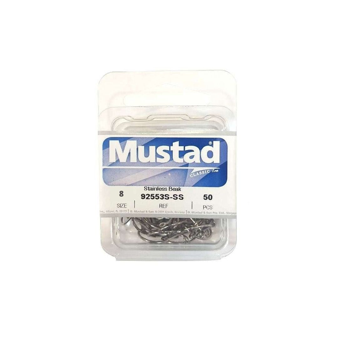 Mustad 92553S-SS Taglia 8 50Pezzi Ami per la Pesca - Animaliapet