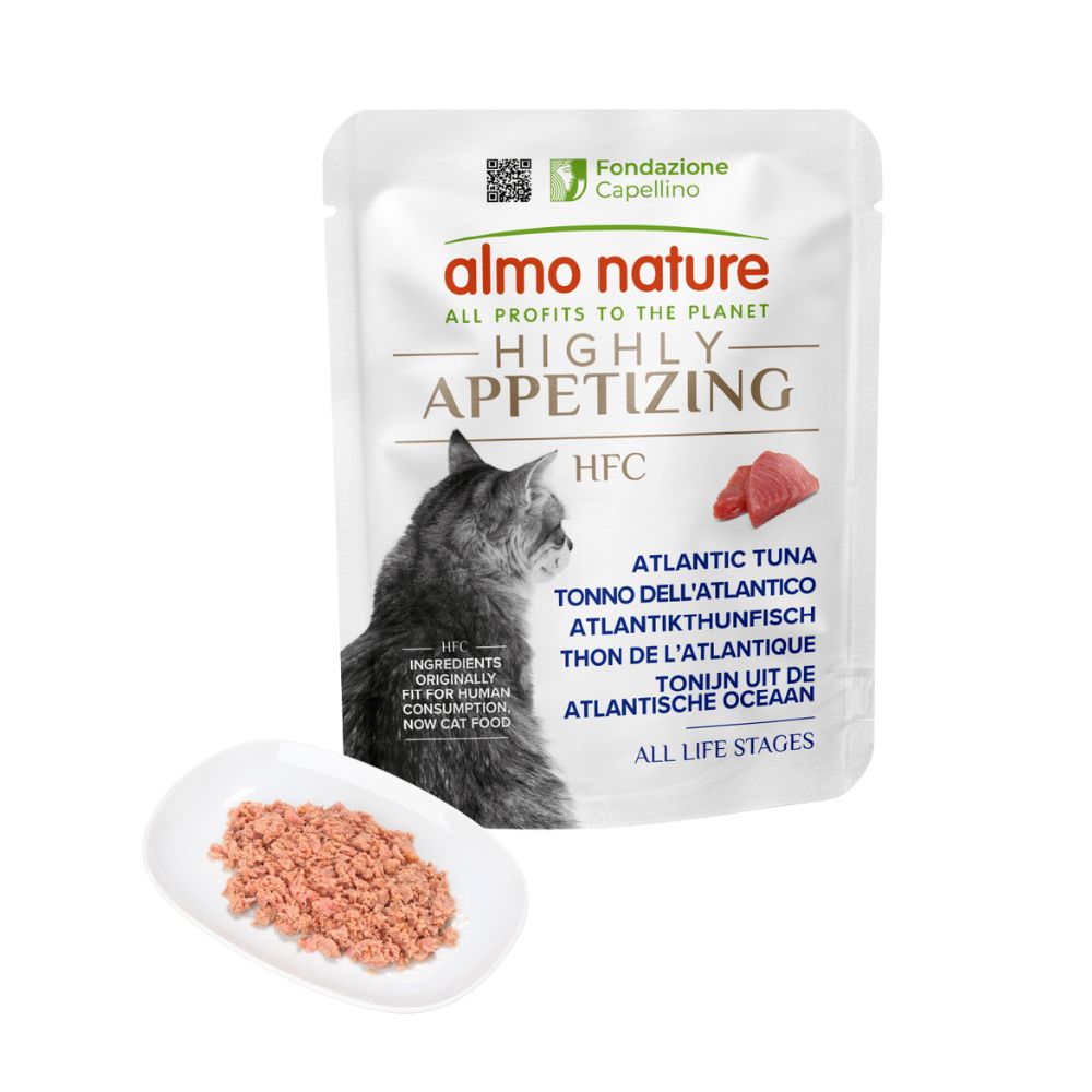 Almo Nature HFC Highly Appetizing Tonno dell'Atlantico 50g Bustina Gatti