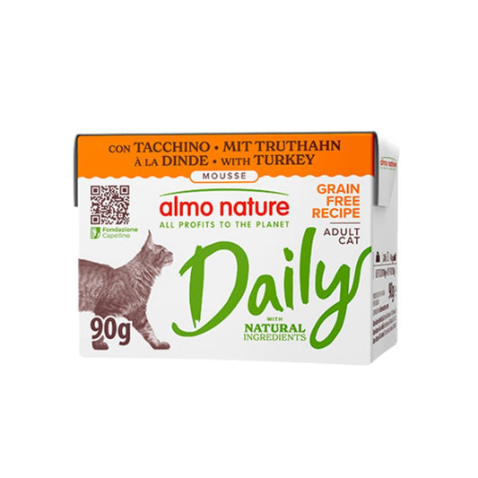 Almo Nature Daily Mousse Tacchino 90g Tetra Recart Gatti