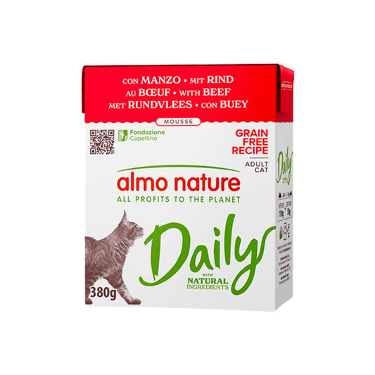 Almo Nature Daily Mousse Manzo 380g Tetra Recart Gatti