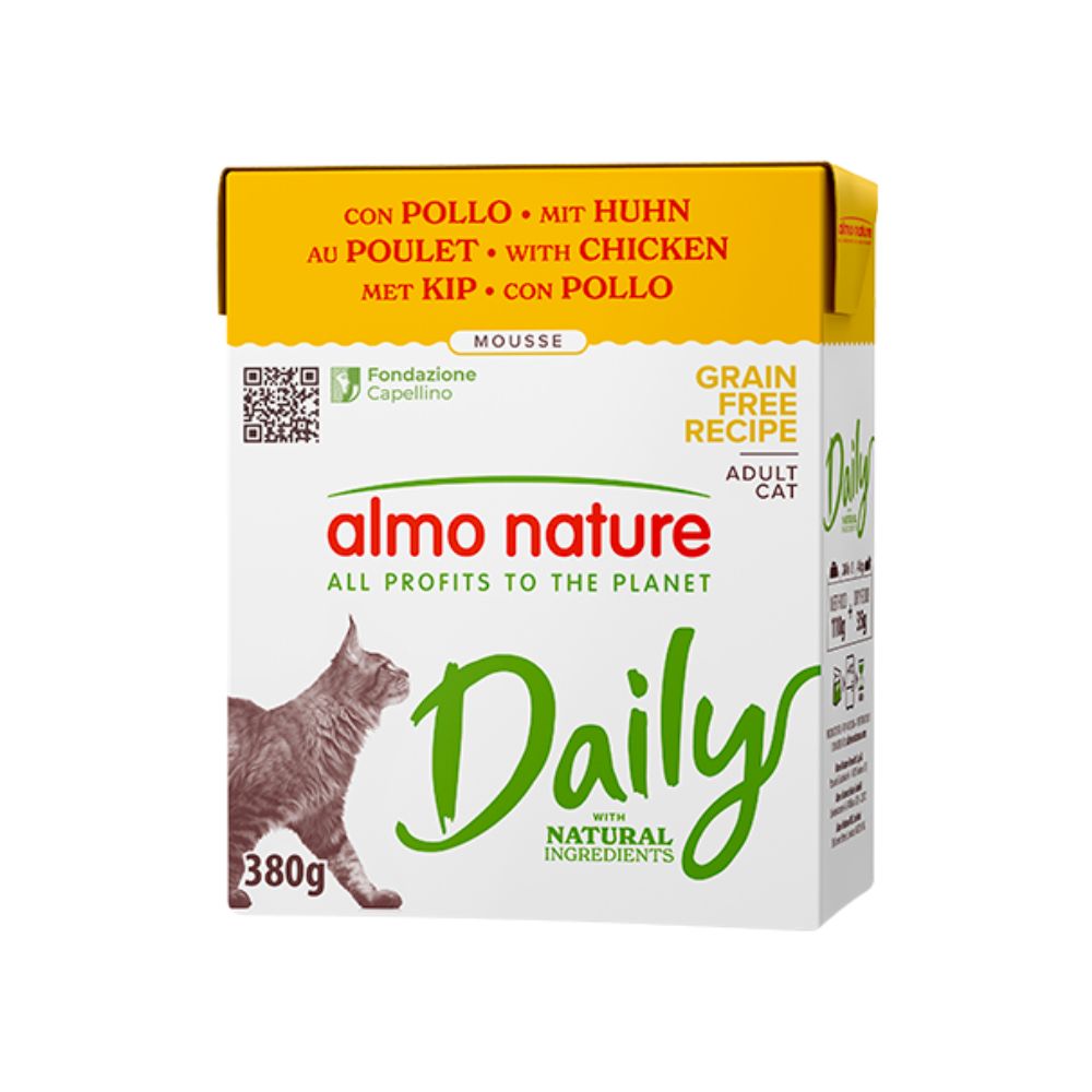 Almo Nature Daily Mousse Pollo 380g Tetra Recart Gatti