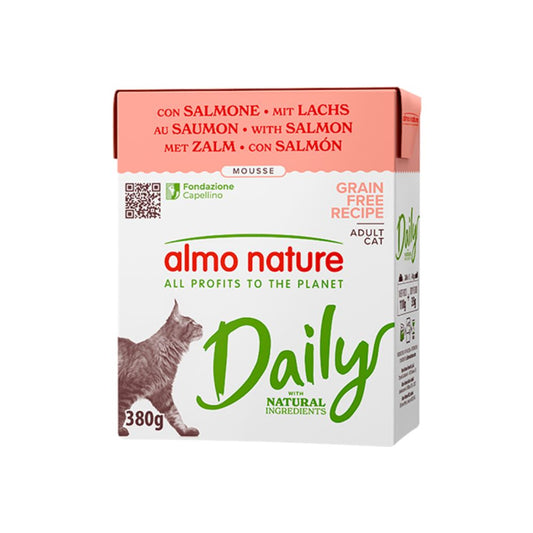 Almo Nature Daily Mousse Salmone 380g Tetra Recart Gatti