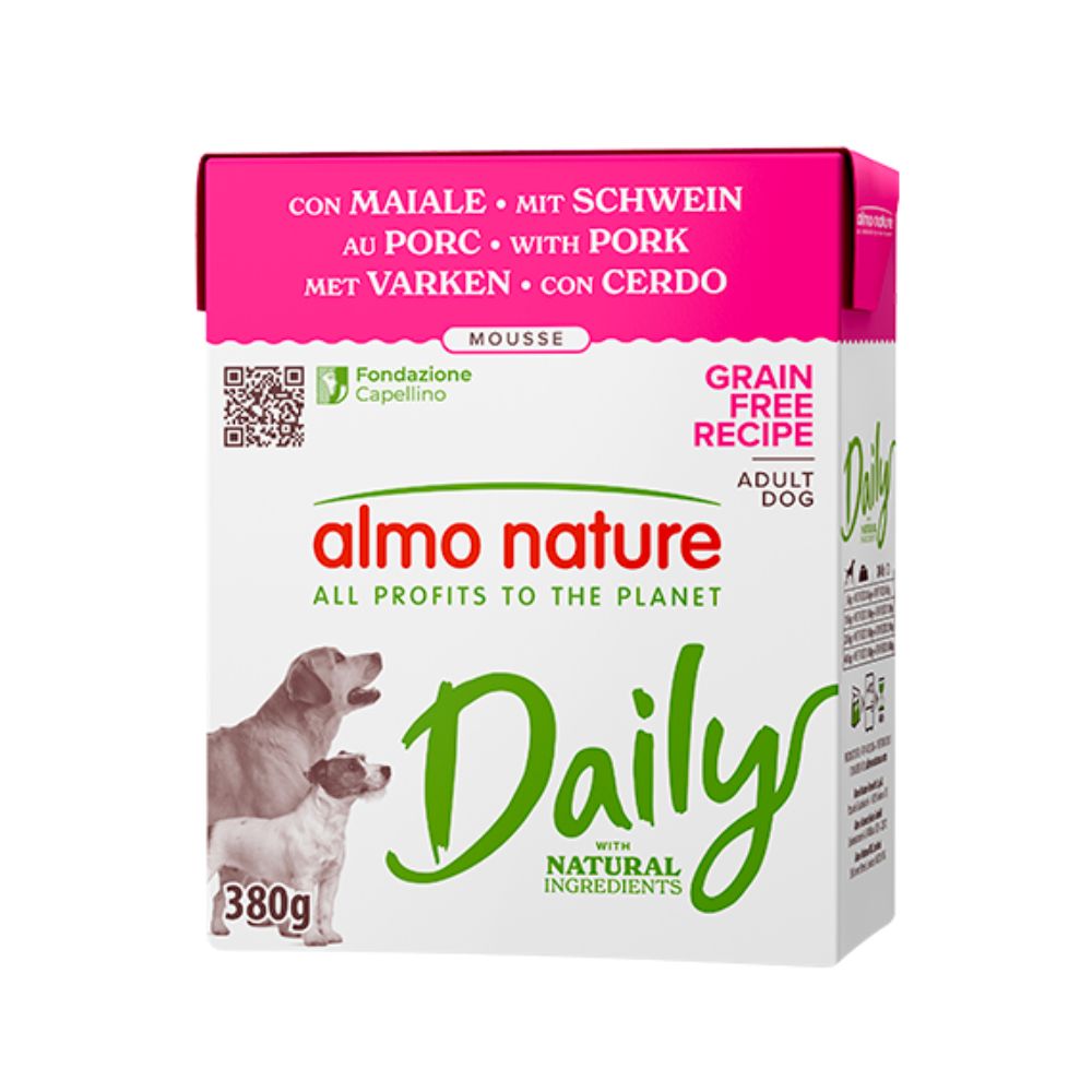 Almo Nature Daily Mousse Maiale 380g Tetra Recart Cani