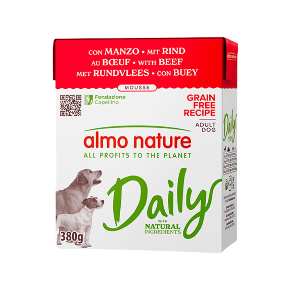 Almo Nature Daily Mousse Manzo 380g Tetra Recart Cani