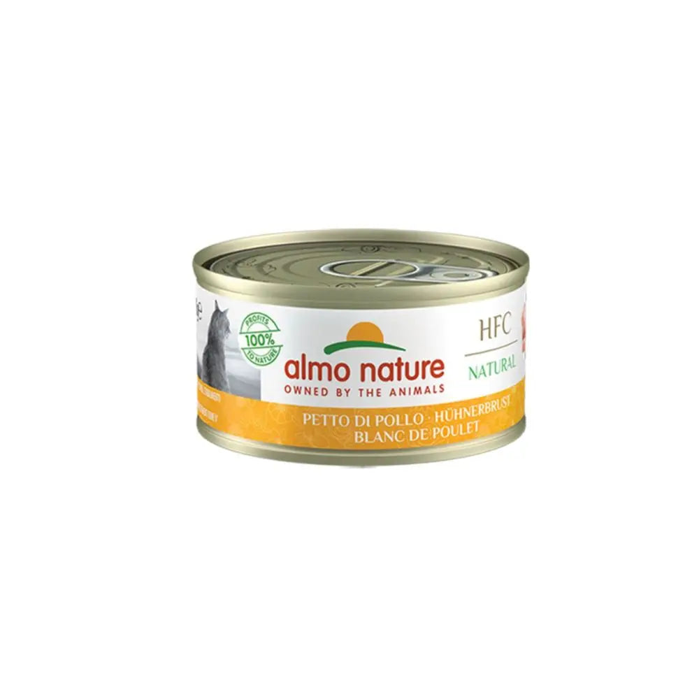 Almo Nature HFC Natural Petto di Pollo 70g Lattina Gatti AdultiLattina Umido GattiAnimaliapet