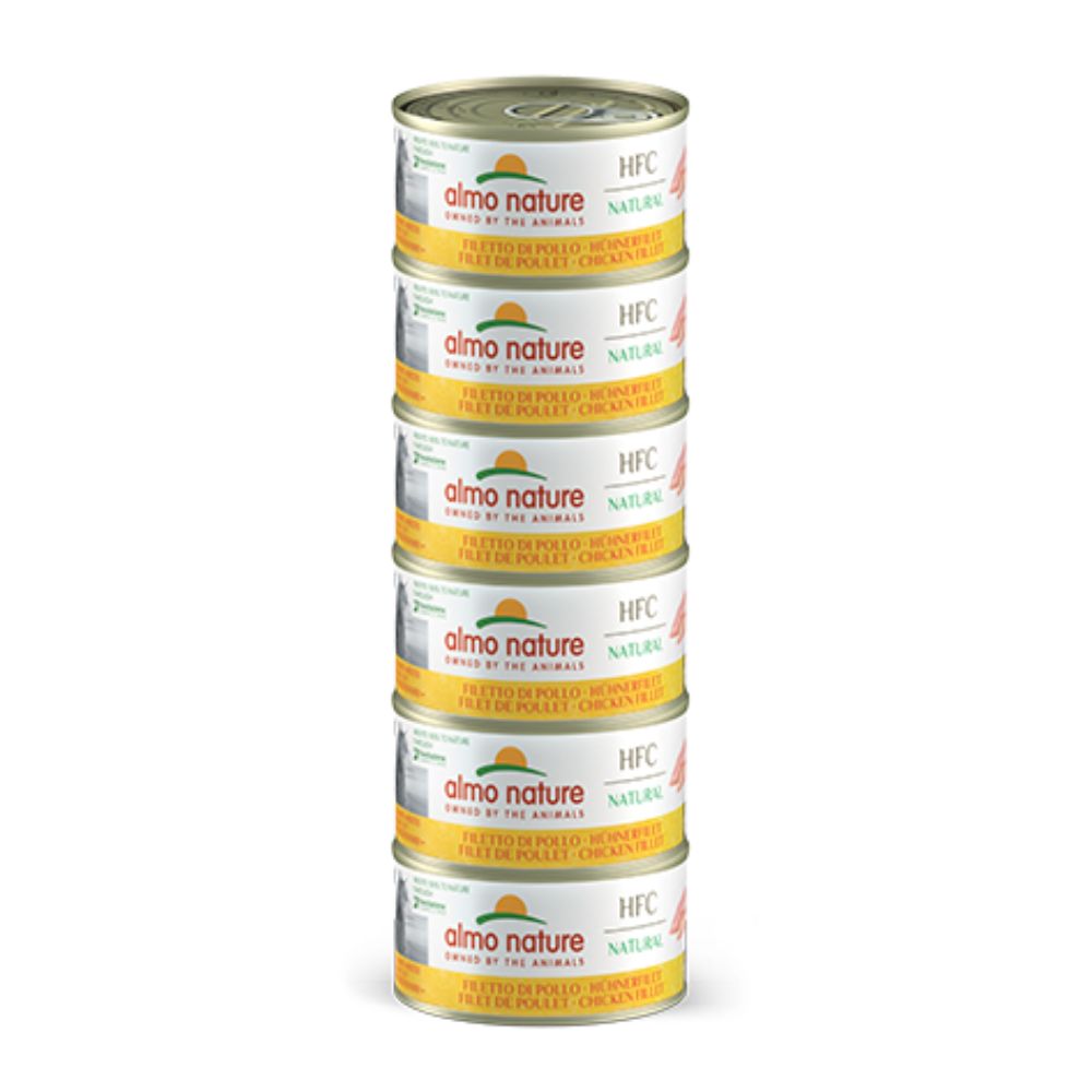 Almo Nature Megapack Filetto di Pollo 6x70g Lattina Gatti Adulti