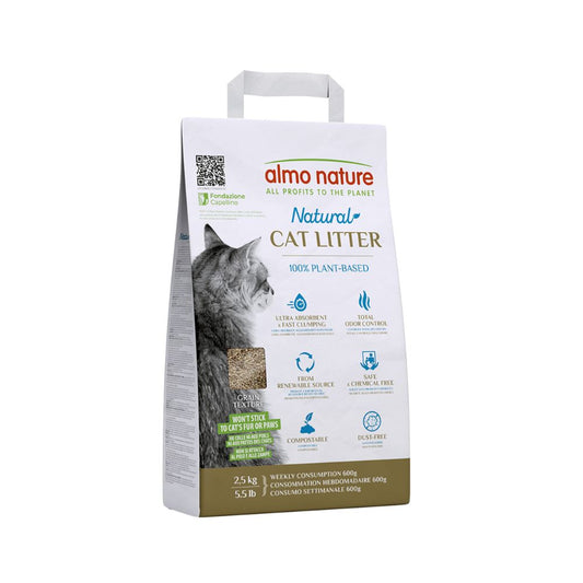 Almo Nature Natural Cat Litter 2,5kg Lettiera per Gatti