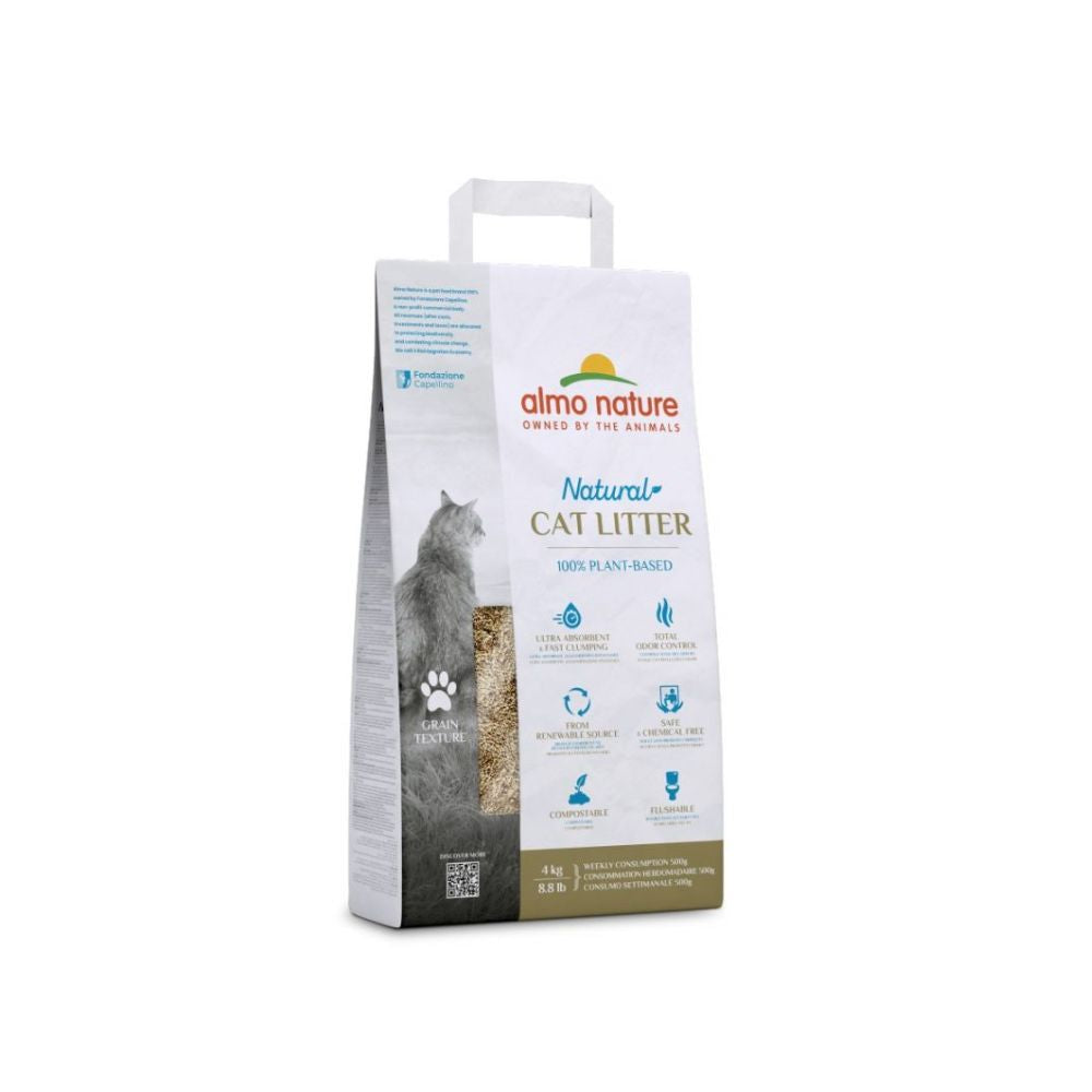 Almo Nature Natural Cat Litter 4kg Lettiera per Gatti - Animaliapet