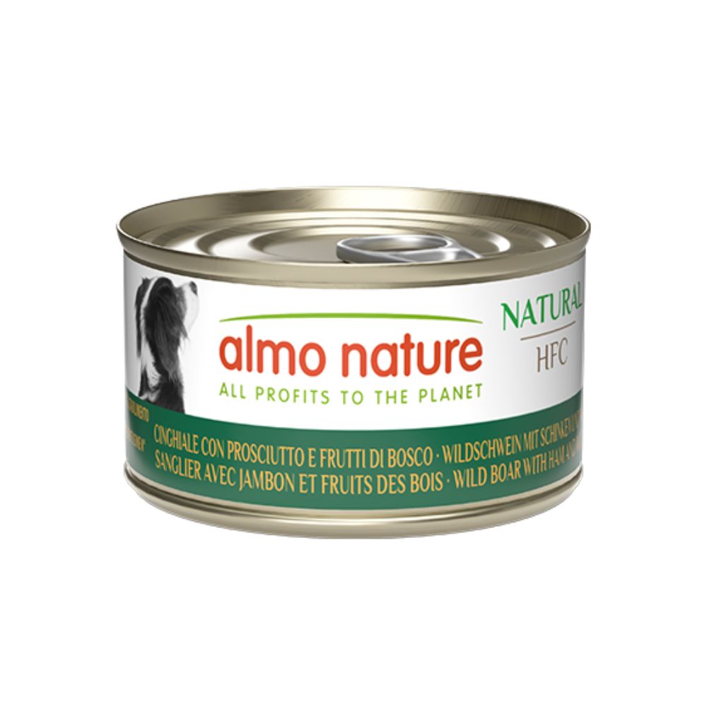 Almo Nature HFC Natural Cinghiale Prosciutto e Frutti di Bosco 95g Lattina Cani Adulti