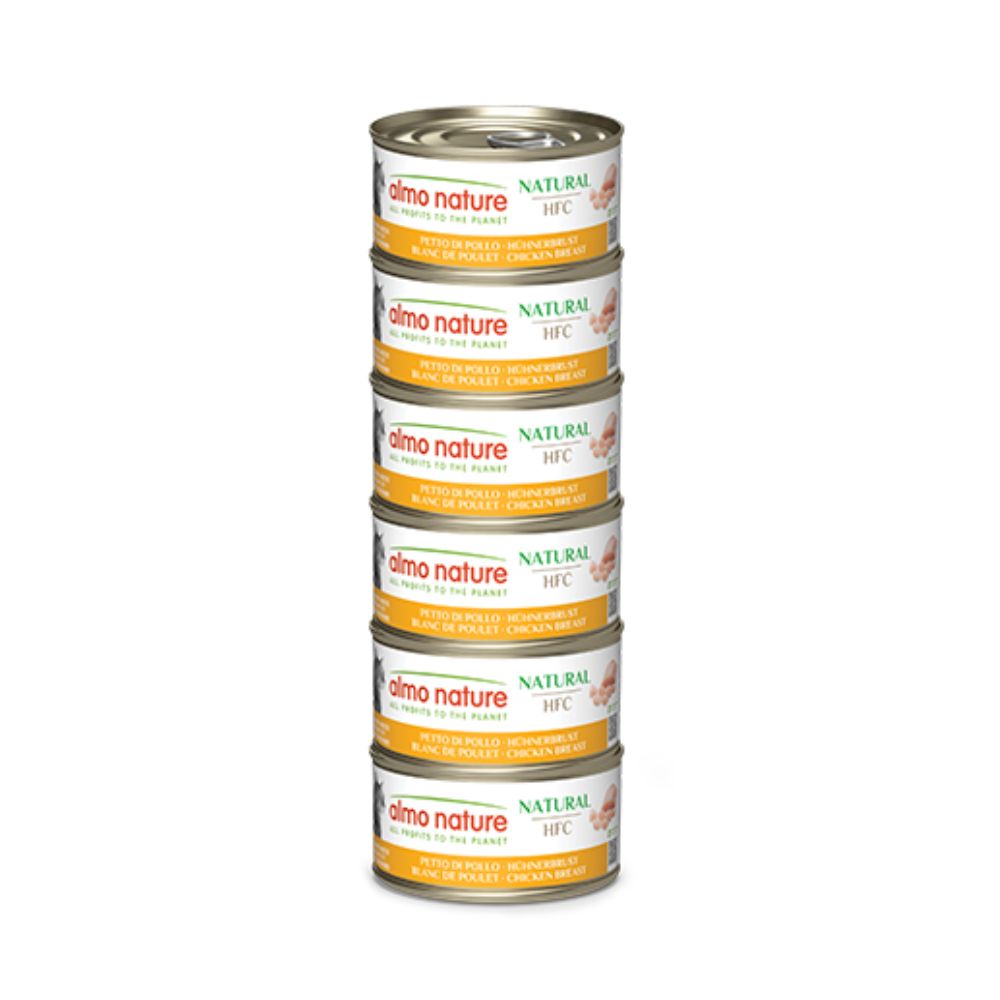 Almo Nature Megapack Petto di Pollo 6x70g Lattina Gatti Adulti