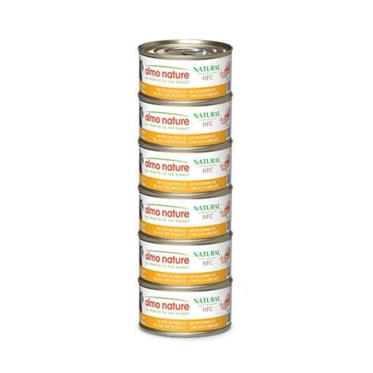 Almo Nature Megapack Petto di Pollo 6x70g Lattina Gatti Adulti
