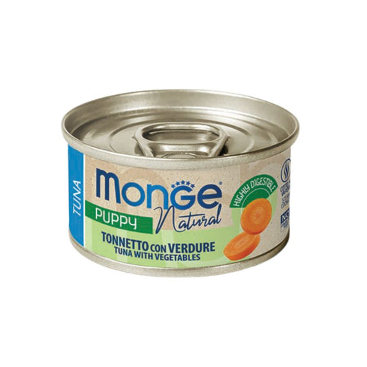 Monge Dog Puppy Natural Tonno e Verdure 95g Lattina Cani Cuccioli