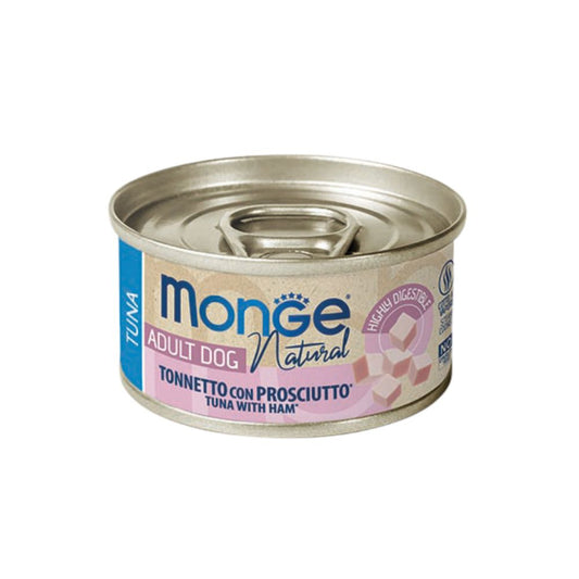Monge Dog Natural Tonno e Prosciutto 95g Lattina Cani Adulti