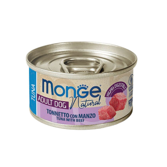 Monge Dog Natural Tonno e Manzo 95g Lattina Cani Adulti