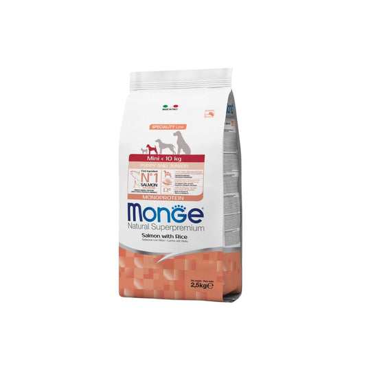 Monge SpecialityLine Mini Puppy Salmone Riso 2.5Kg Cani Cuccioli