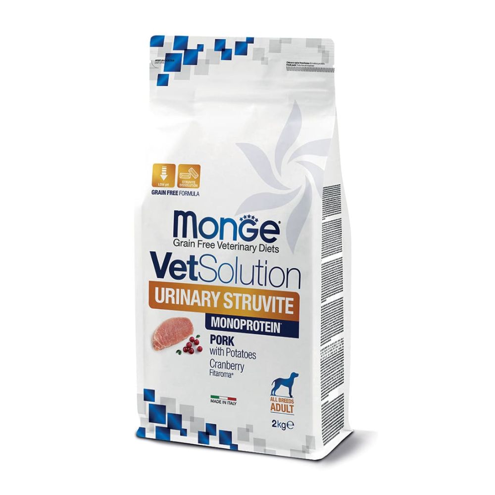 Monge Urinary Struvite Maiale 2kg Crocchette Cani Adult