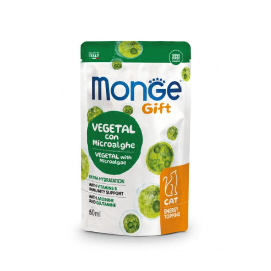Monge Gift Energy Topping Vegetal con Microalghe 60ml Snack Gatti