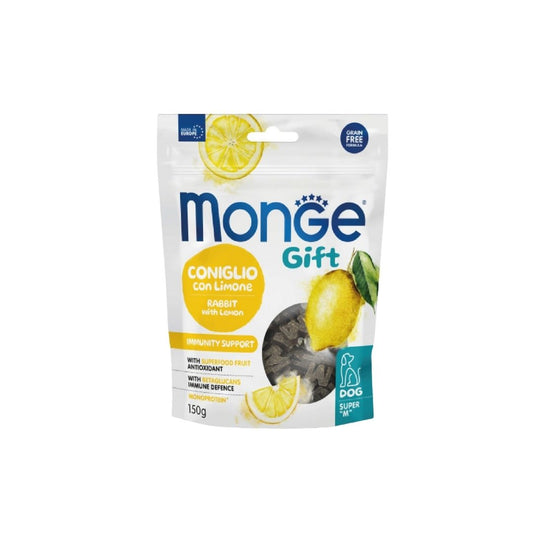 Monge Gift Super M Immunity Support Coniglio e Limone 150g Snack Cani Monge