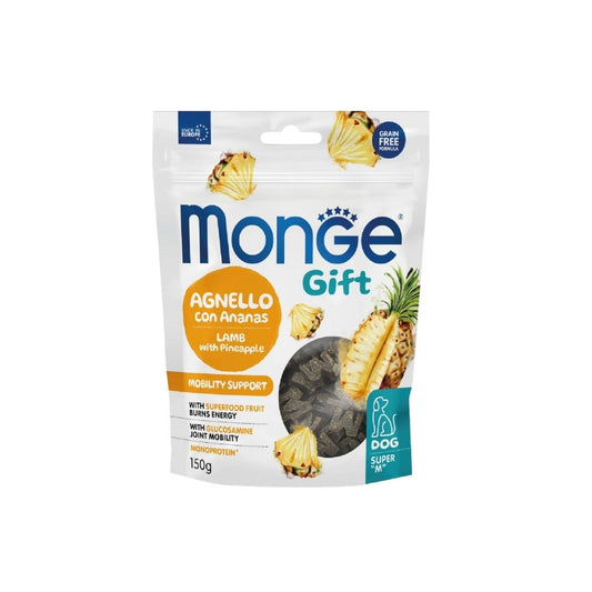 Monge Gift Super M Mobility Support Agnello e Ananas 150g Snack Cani Monge