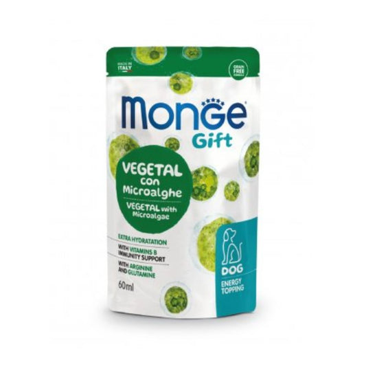 Monge Gift Energy Topping Vegetal con Microalghe 60ml Snack Cani