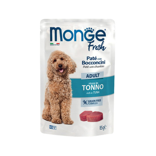 Monge Fresh Tonno Paté e Bocconcini 85g Bustina Cani Adult