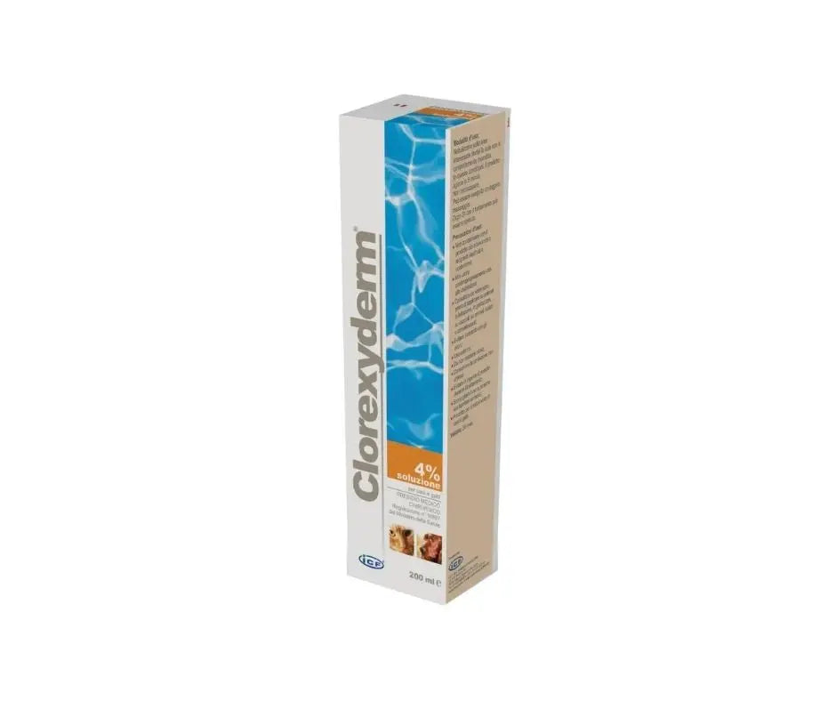 Drn Clorexyderm Soluzione 4% 200ml per Cani e Gatti Drn
