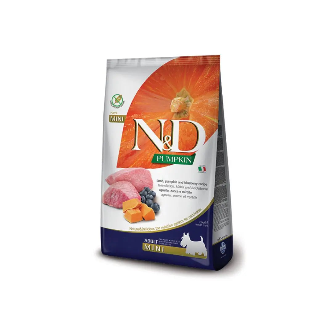 Farmina N&D Pumpkin Agnello e Mirtillo 800g Crocchette Cani Mini AdultCrocchette CaniAnimaliapet