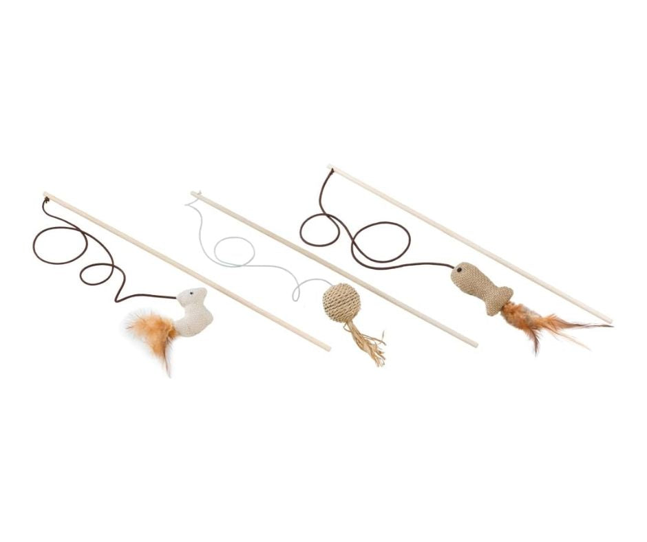 Ferplast Frustino Cannetta in legno Gioco per Gatti 40cm - Animaliapet