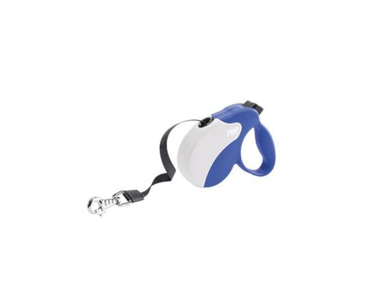 Ferplast Amigo Tape Blu/Bianco Guinzaglio per Cani Flexi Taglia S - Animaliapet