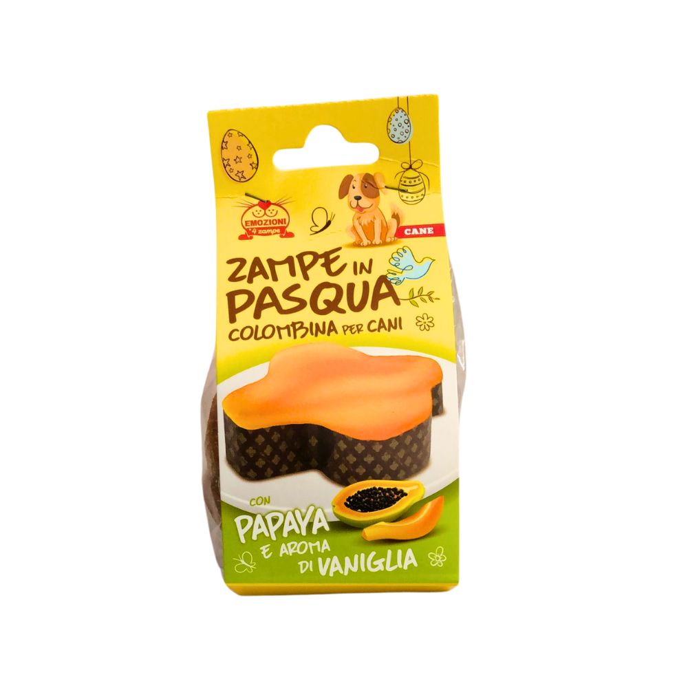 Zampe In Pasqua Colombina Cane Papaya Snack per Cani 85g
